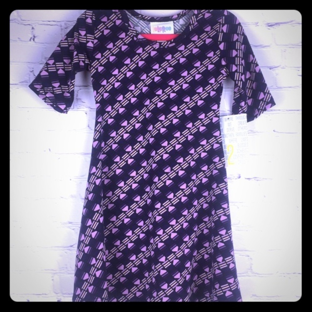 New SOFT Girl’s Adeline Dress full circle skirt Purple 2T long LuLaRoe stretch